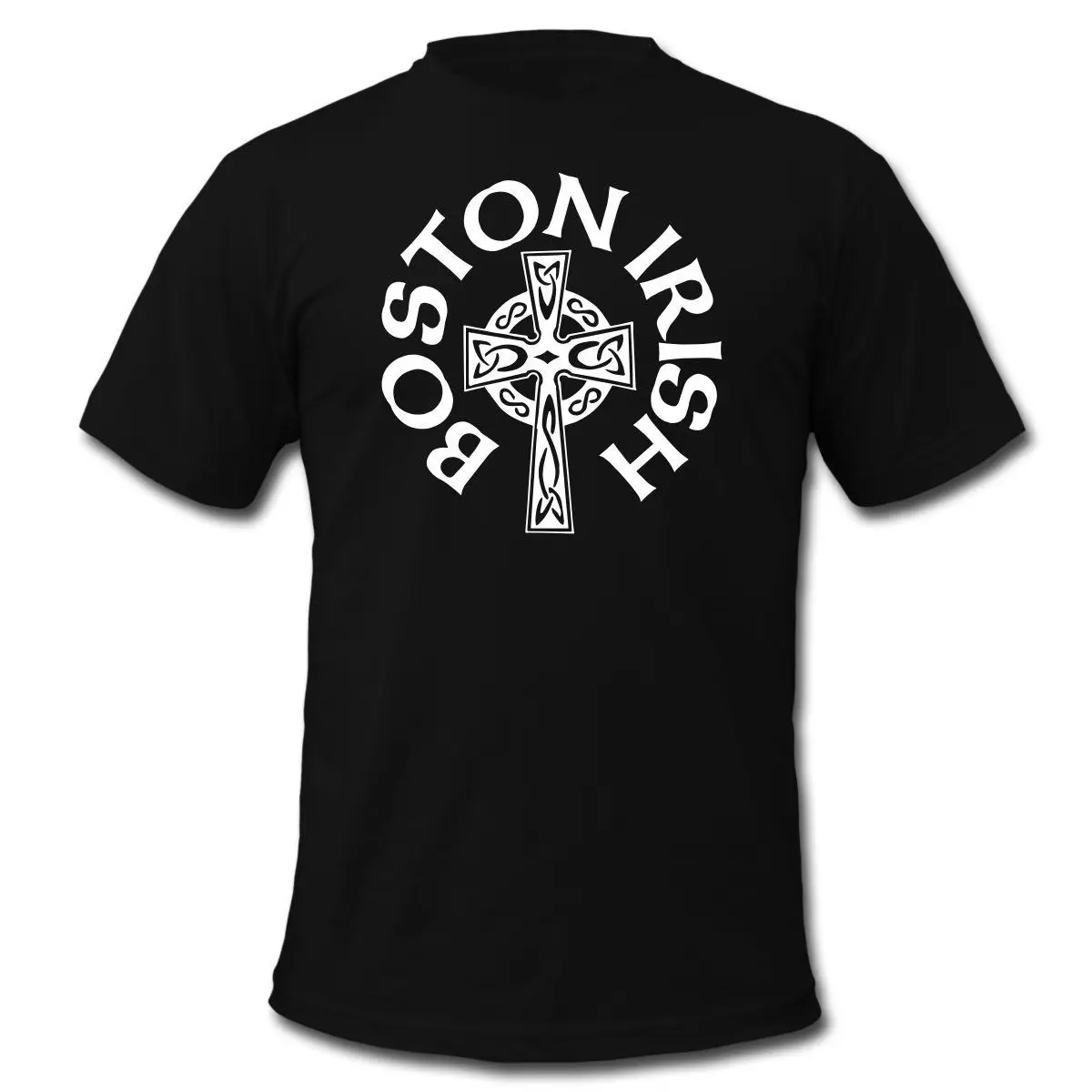 

Boston Irish Cross T-Shirt. Summer Cotton Short Sleeve O-Neck Mens T Shirt New S-3XL