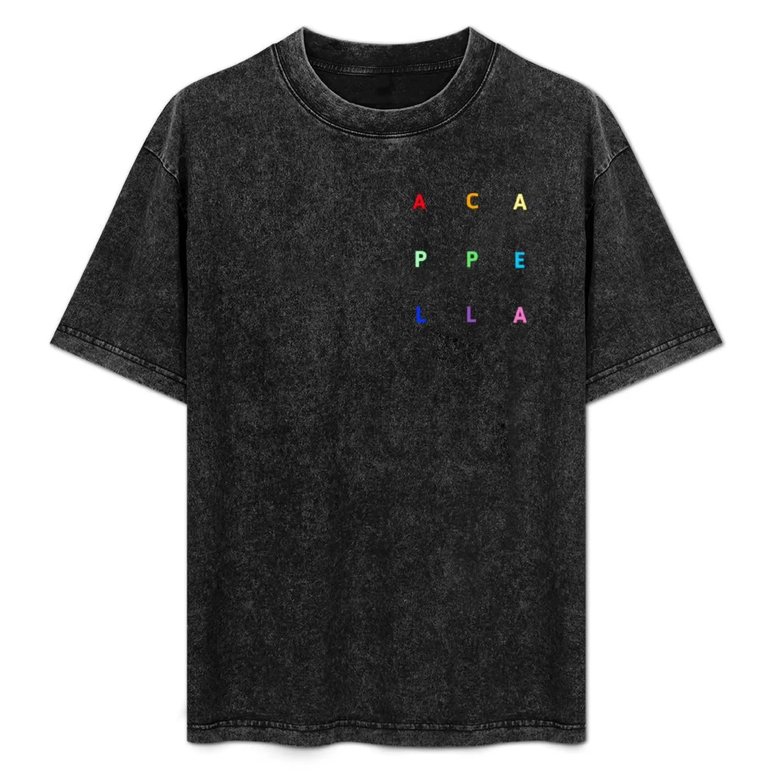 

A Cappella - Letter Grid (Rainbow) T-Shirt new edition cute tops mens plain t shirts