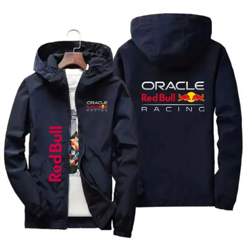 2025 Red Bull logo equipo de carreras chaqueta de otoño ropa a prueba de viento para hombres y mujeres ropa deportiva casual traje de carreras de moda al aire libre