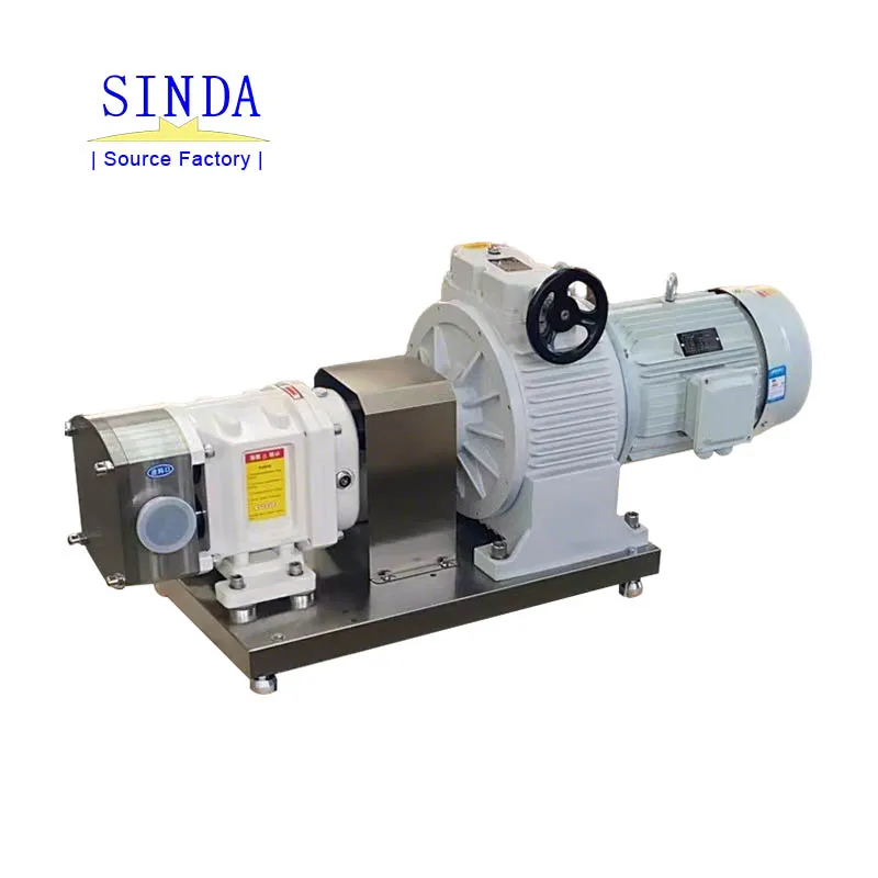 Sanitary Cam Rotor Lobe Pump High Viscosity Handling Pump For Chocolate Sauce Honey Ketchup Food Beverage Industry