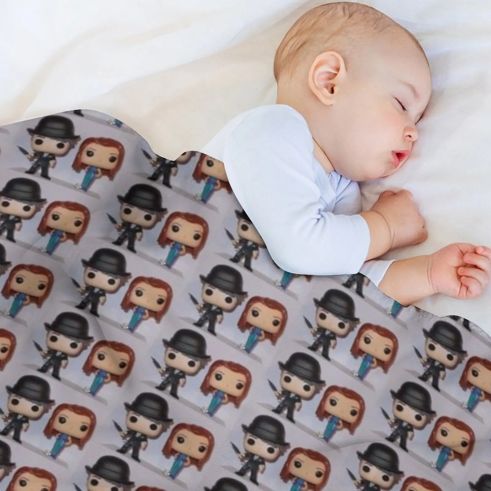 إيما بيل وجون ستيد. رمي بطانية لينة أفخم منقوشة بطانية الفانيلا الثقيلة