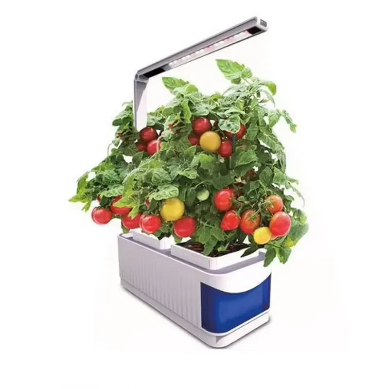 Smart Hydroponic Indoor Garden Planter with LED Grow Light Automatic Watering System for Home Herb Flower Planting Pot