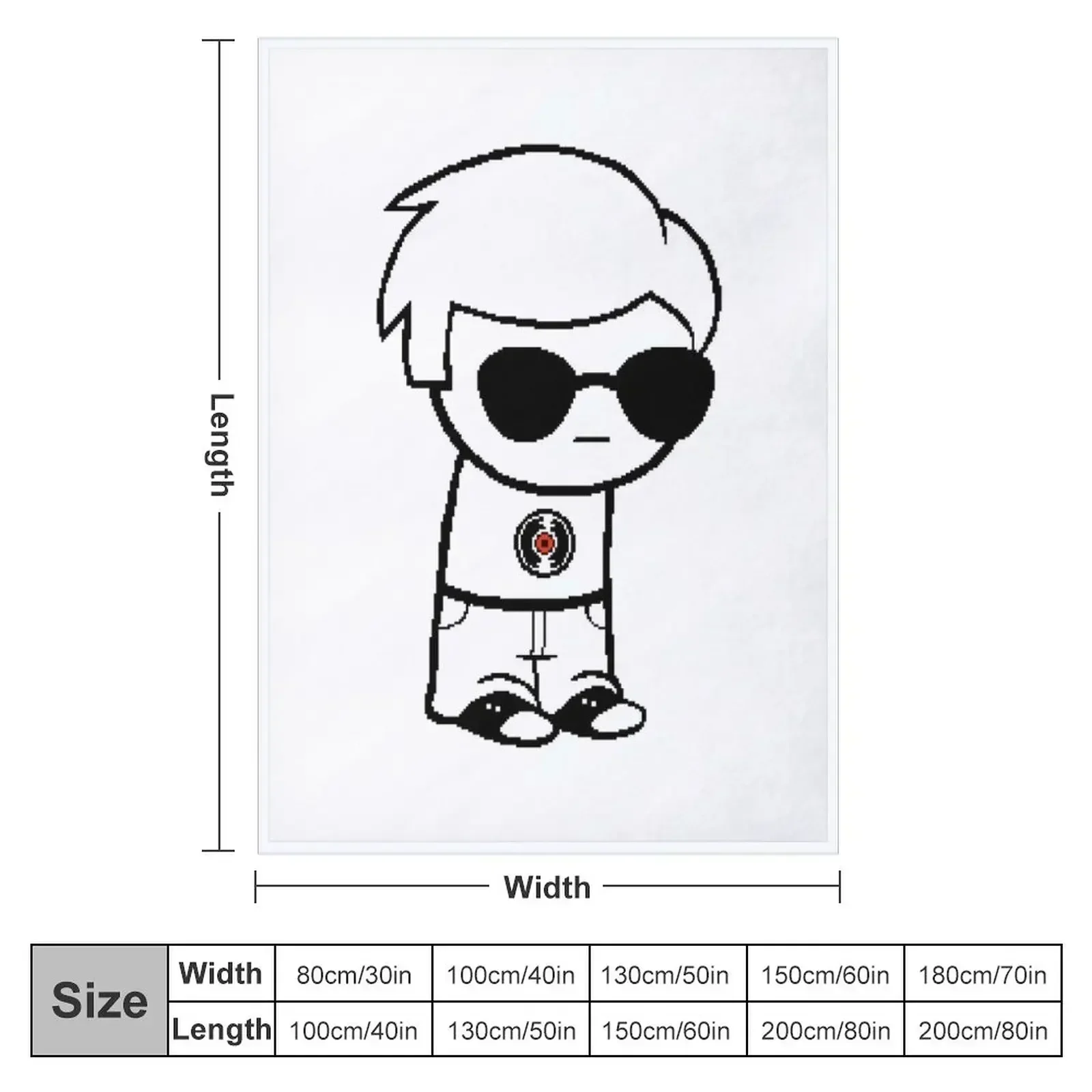 Dave Strider Homestuck Throw Blanket Plush Warm warm for winter Blankets