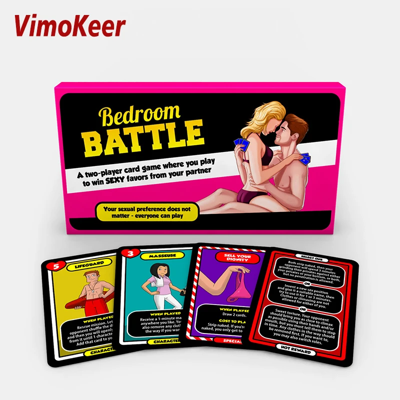 Vimokeer Bedroom Battle sexy adult game toys Strategic Sex Game toys For Couples 92 Battle Cards With 210 Challenges gift