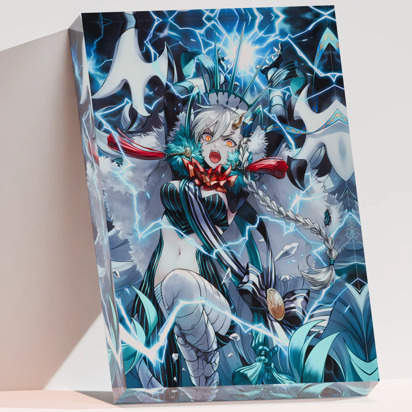 Custom 3D Acrylic Crystal Block Fate Grand Order U-Olga Marie FGO Figure Stand Cubo Holografico Print Your Image Fan Collection view 5