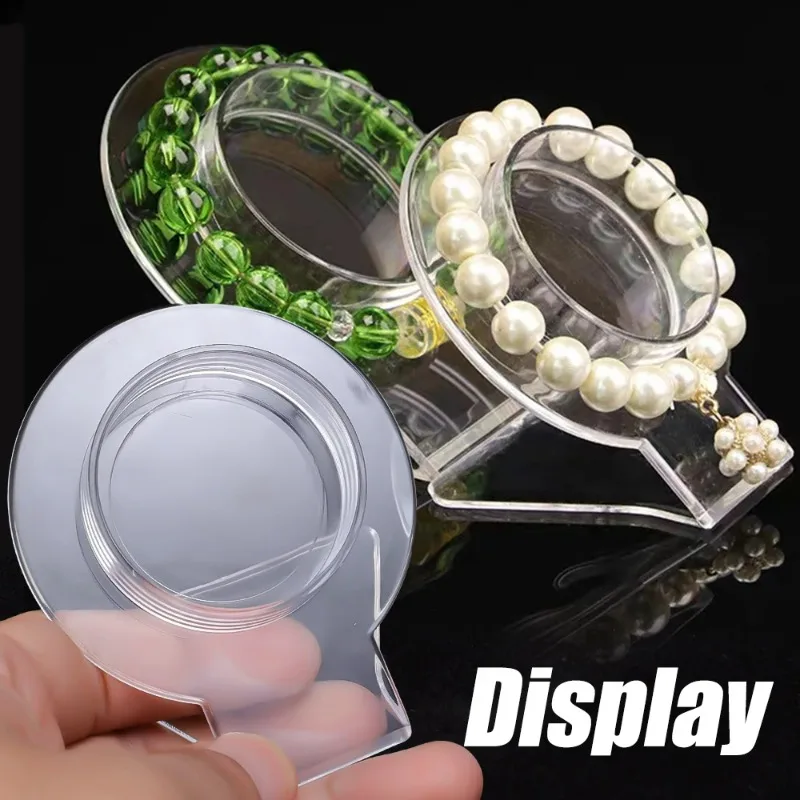 Clear Jewelry Bracelet Display Holder Bangle Organizer Rack Acrylic Bracelet Display Collar Stand Holder Practical Use Tool