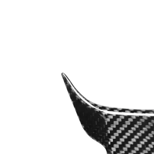 Black Carbon Fiber Steering Wheel Patch Heat Resistant Material Anti Aging Properties Pressure Resistant Design