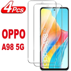 2/4Pcs Screen Protector Glass For OPPO A98 5G Tempered Glass Film