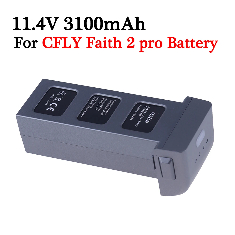 

Drone Battery For C-FLY Faith2 Pro RC Quadcopter 11.4V 3100mAh Battery for RC Faith 2 Pro Drone Battery Spare Parts Accessories