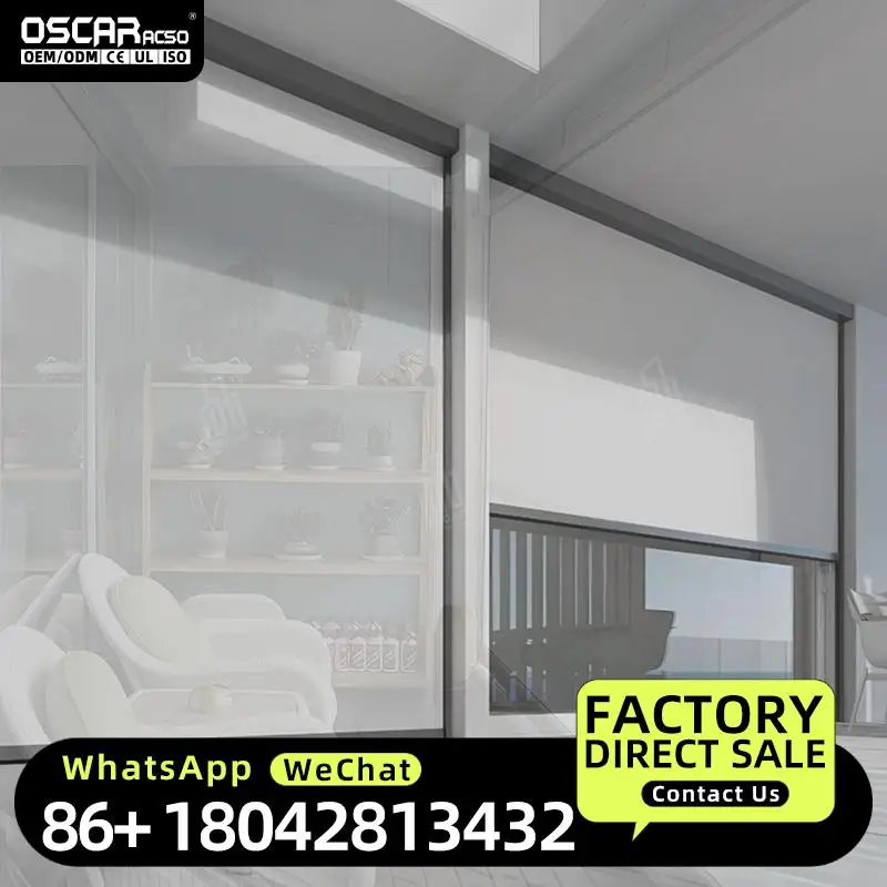 High Quality Modern Smart Lightproof Electric Polyester Motorized Roller Blinds for French Windows Reorder Rate 18% Rolling Blin