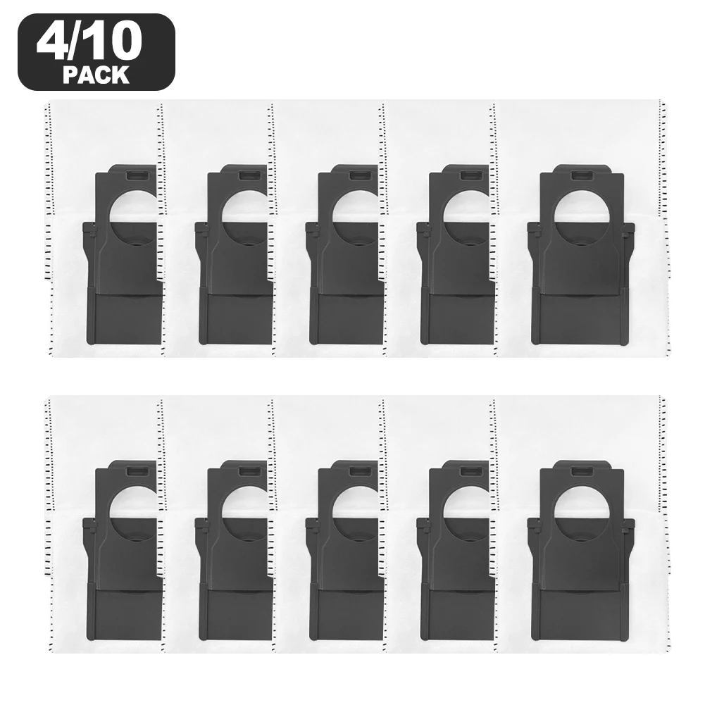 Dust Bags Replacement for MOVA Z60 Ultra Roller Complete Robot Vacuum and Mop 4 Filtration Layers Pack of 4 or 10