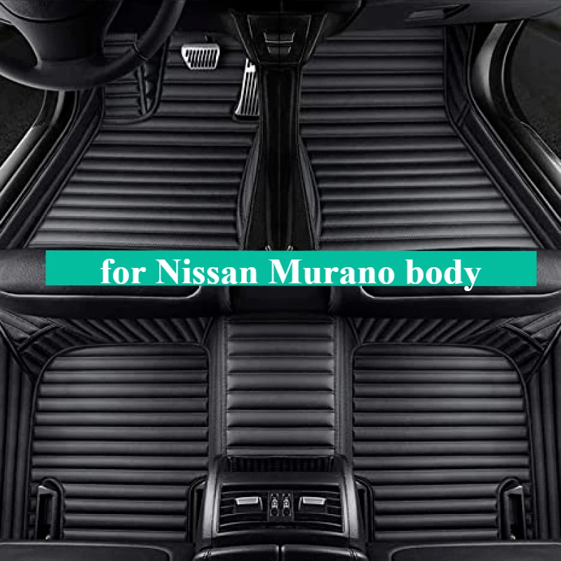 Custom Car Floor Mats for Nissan Murano body 2011-2024 All Weather Auto Foot leather Fashion Automobile Carpet Rugs Interior