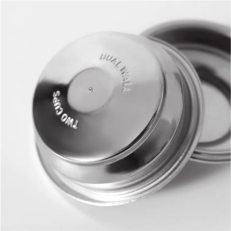 A94E-4PCS สแตนเลส 58 มม.ชากาแฟกรองตะกร้าสําหรับเครื่องชงกาแฟเอสเปรสโซอุปกรณ์เสริมแรงดันแป้งชาม