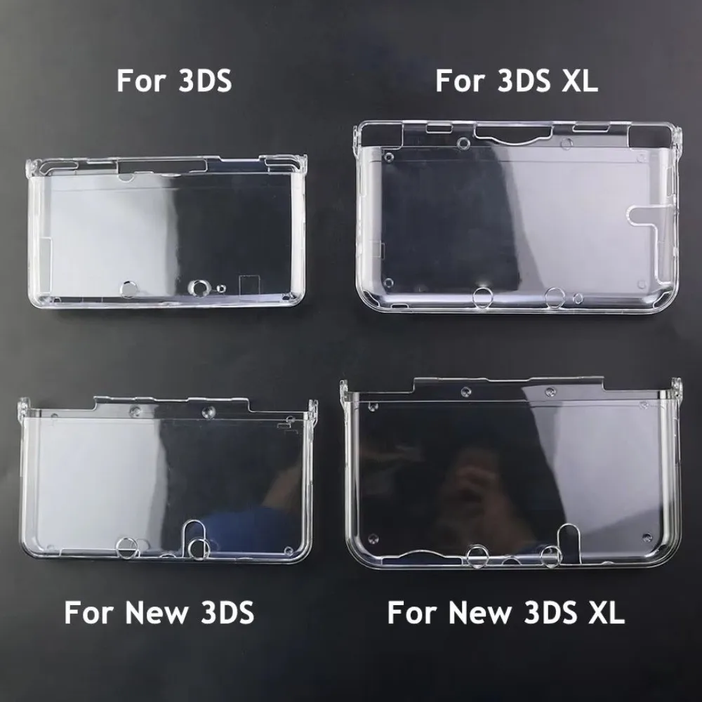 Clear Plastic Protective Hard Shell Transparent Scratch Resistant Game Console Case for 3DS 3DS XL LL New 3DS New 3DS XL/LL