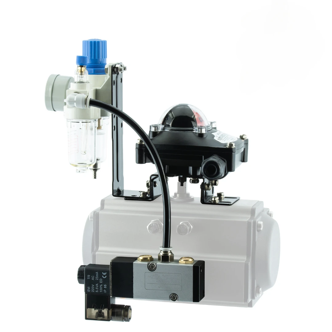 

Pneumatic valve triple solenoid valve limit switch filter decompression oil-water separator 4M310 interface