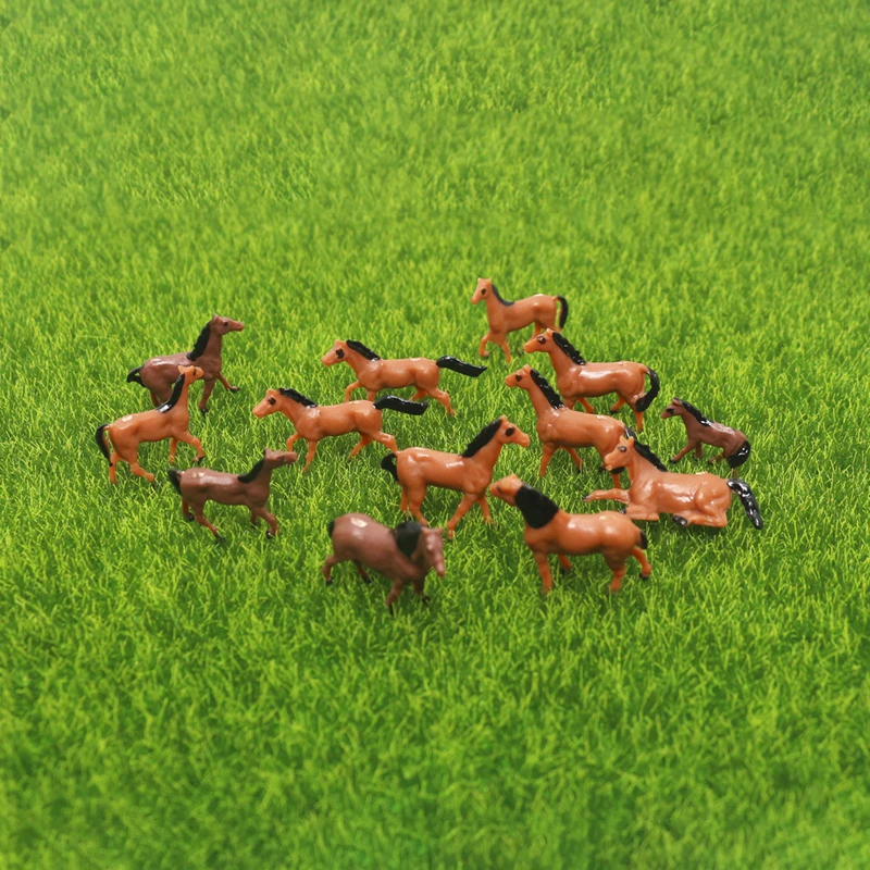 1 to 10pcs 1/87 Miniature Cow Ox Bull Cattle Figurines Farm Models Fairy Garden Sandbox Landscape Action Figures Toys Ornaments