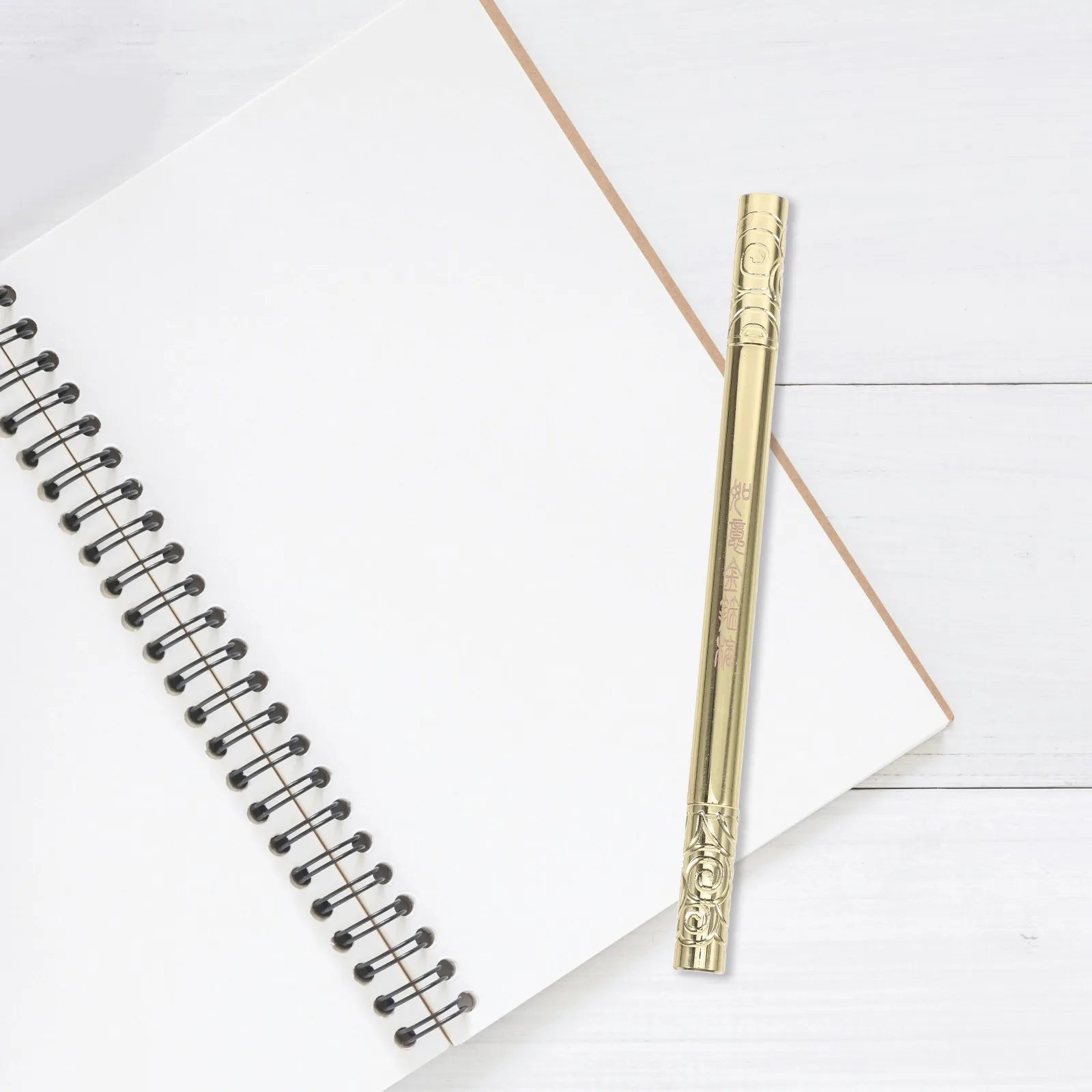 

Golden Wukong Ballpoint Pen Metal Cloud Pattern Design Monkey King Inspired Stationery Gift For Christmas Birthday