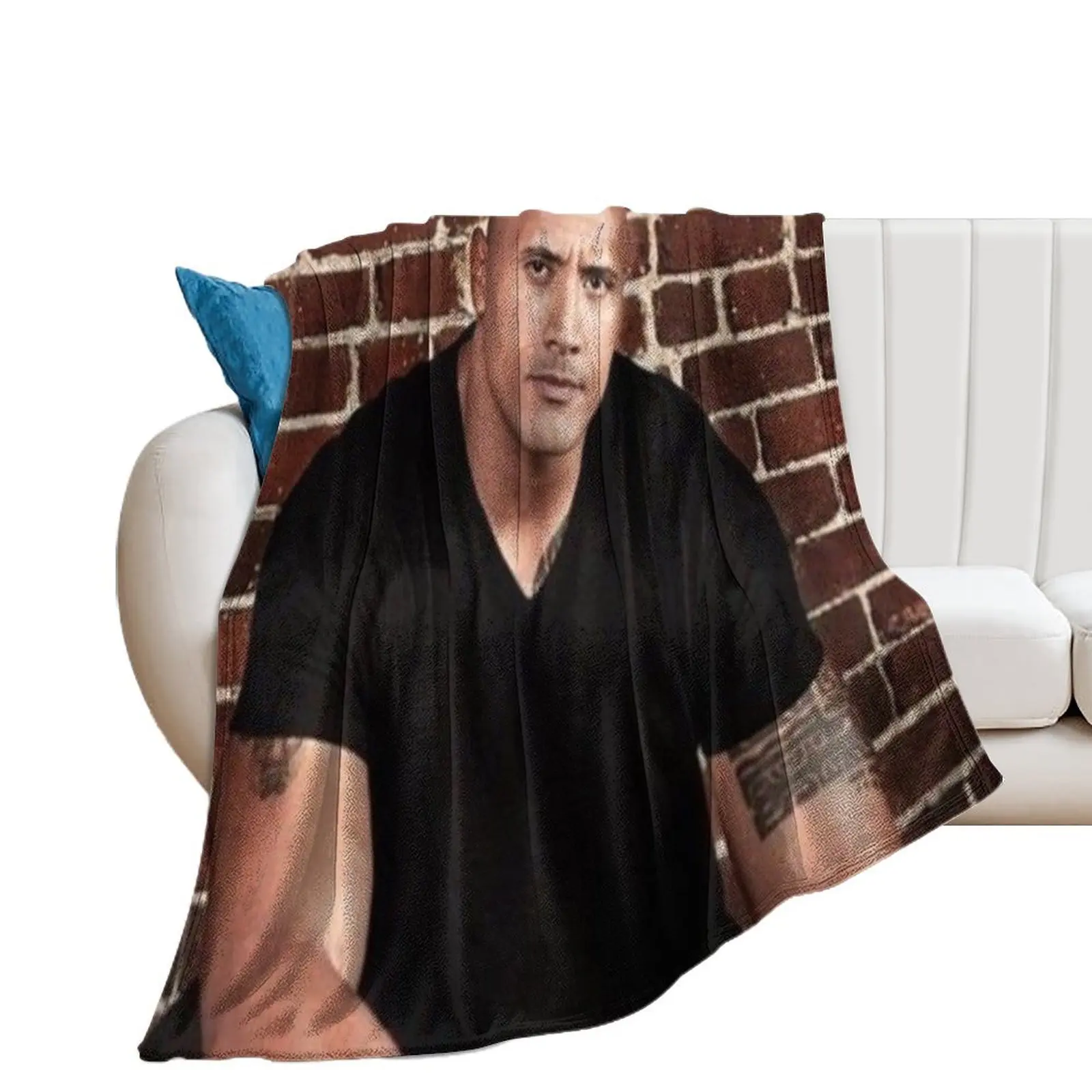 dwayne johnson Throw Blanket for sofa Vintage Sofa Blankets