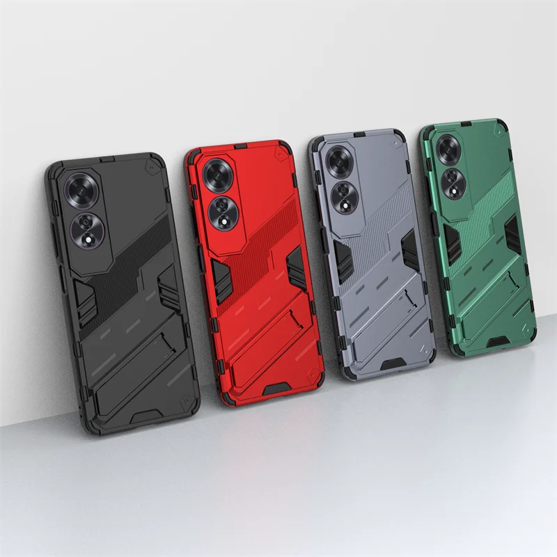 

Armor Shockproof Case For OPPO A60 Cover Case OPPO A60 Fundas Shell Coque Stand Holder Punk Phone Bumper For OPPO A60