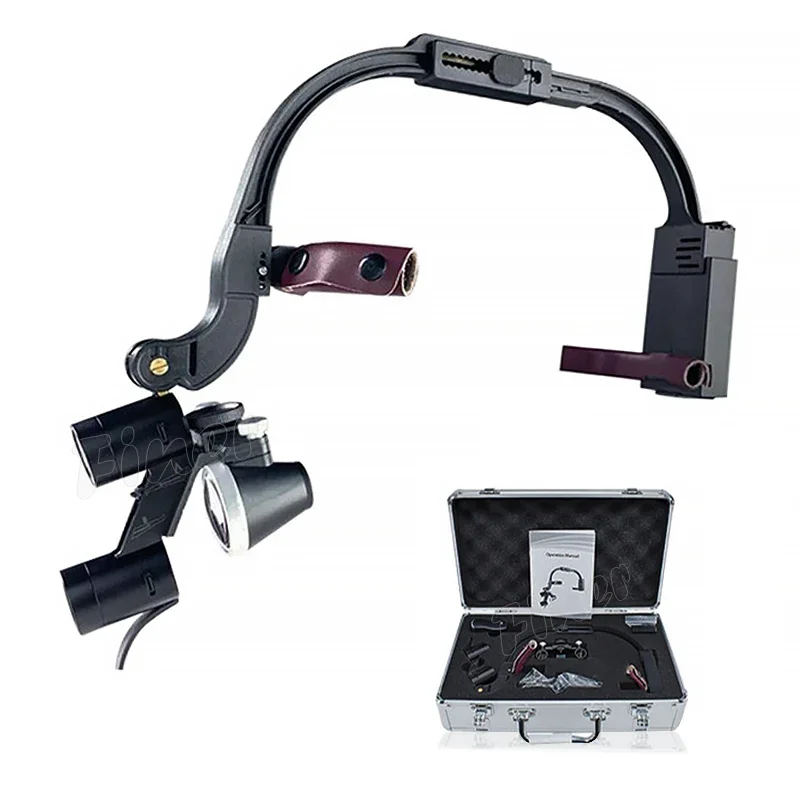 Headlight Binocular Loupes 2.5X dental loupes 3.5x with light dental loupes light