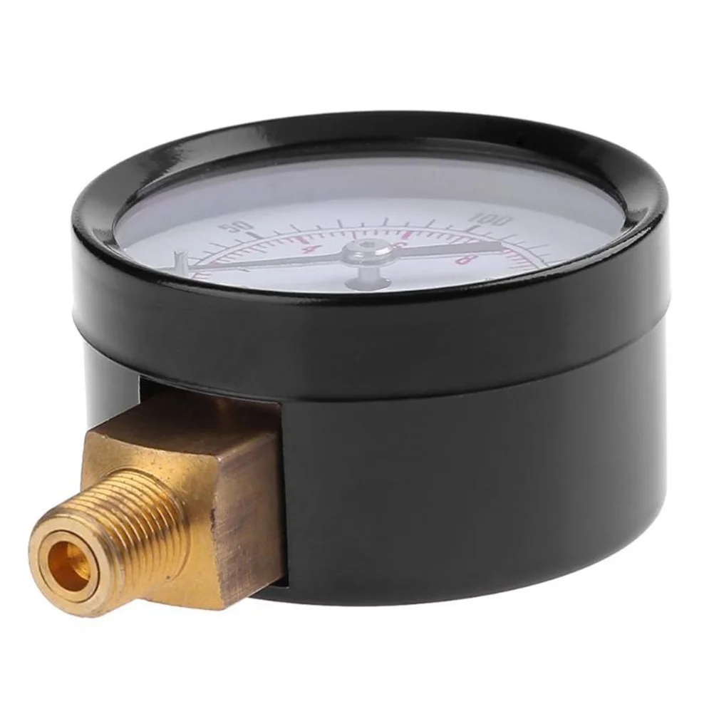 

Vacuum Pressure Gauge 0-200psi 0-14bar Mini Portable Utility Durable for Air Compressor Water Oil Gas Vacuum Gauge