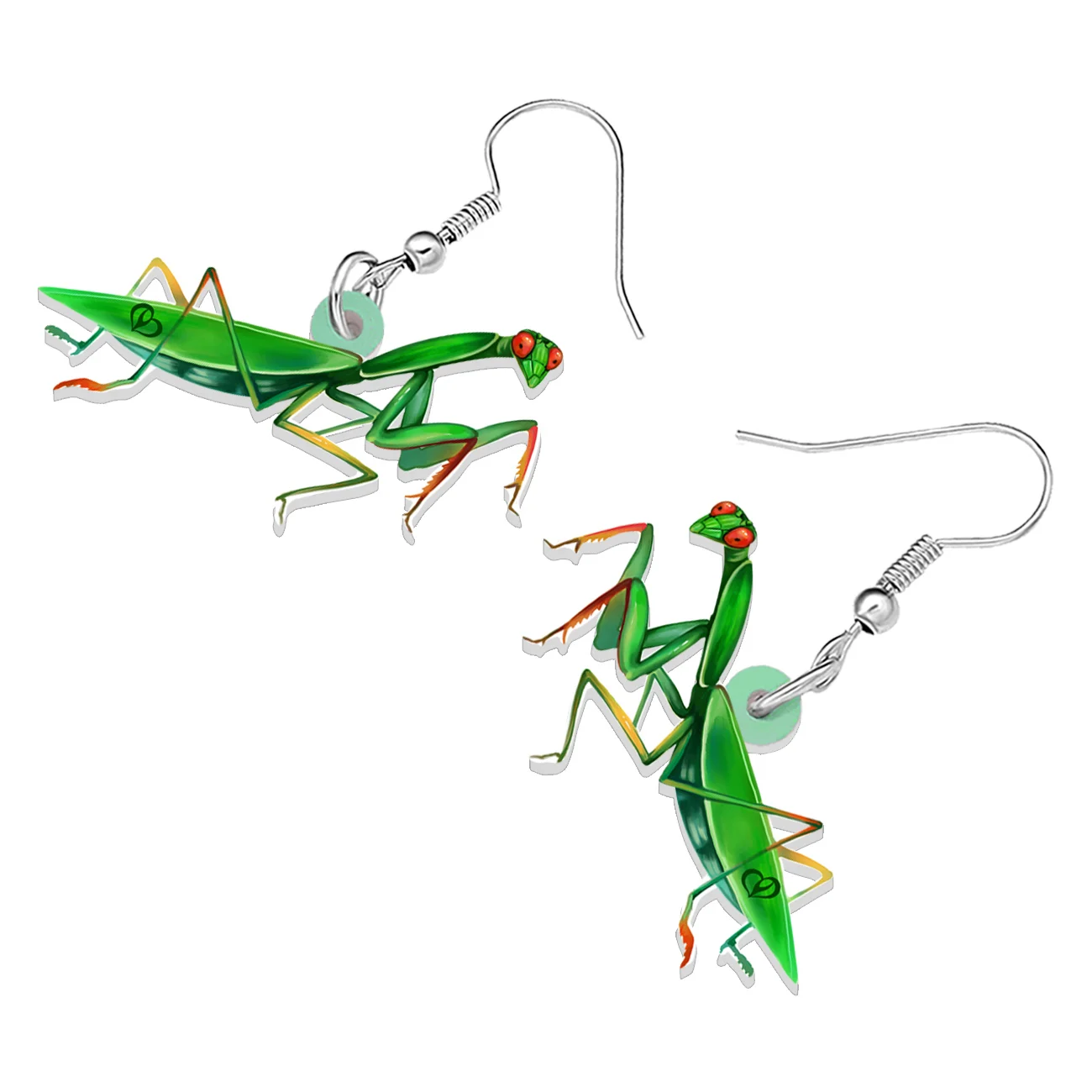 WEVENI Acrylic Funny Mantis Drop Dangle Earrings Fashion Jewelry Gifts Accessories For Women Girls Kids