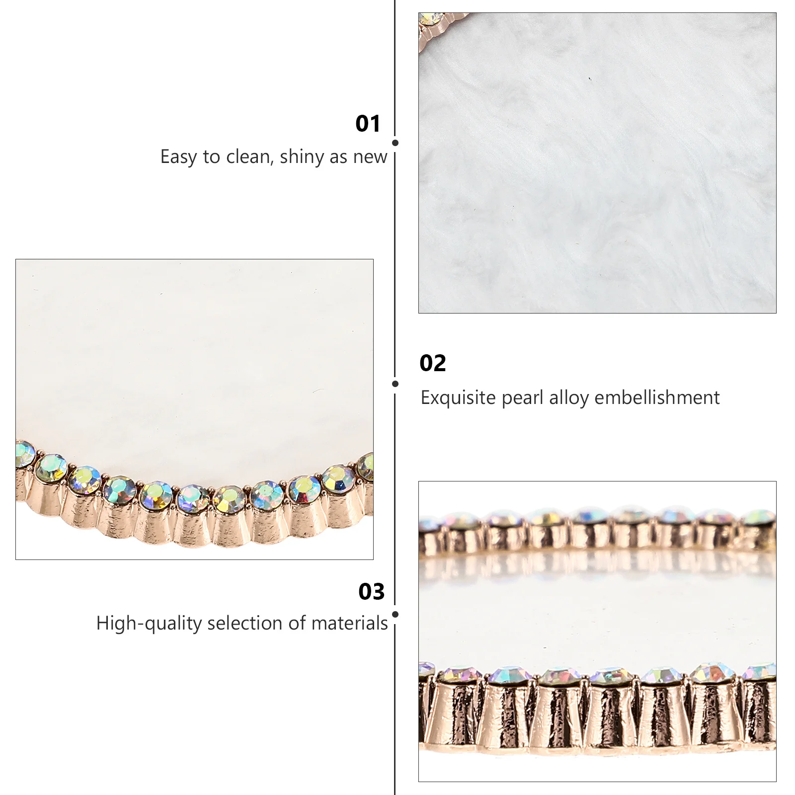 

Жемчужная рамка для дизайна ногтей, винтажный инструмент для маникюрного салона, маленькая портативная настольная пластина для демонстрации косметических принадлежностей для ногтей