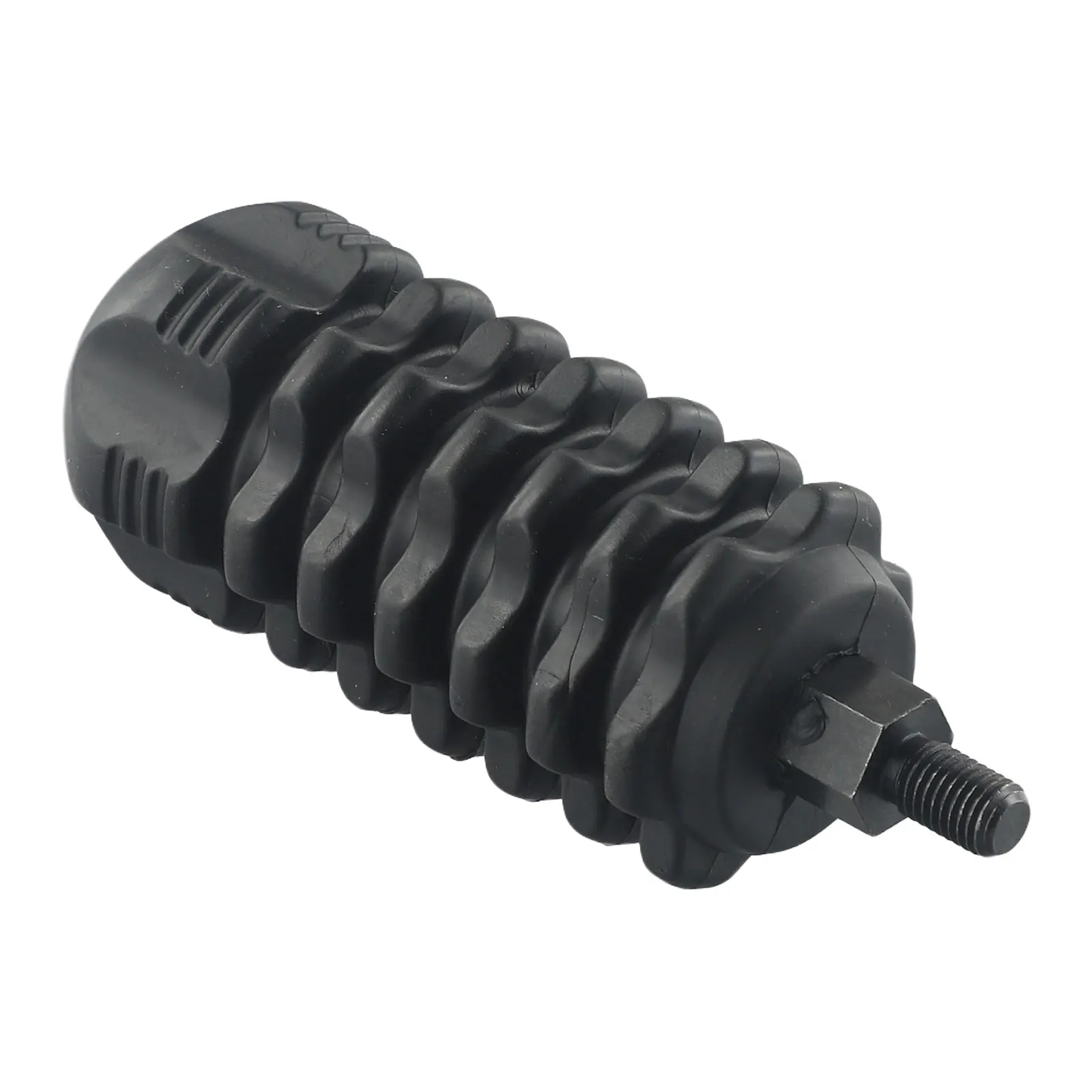 Shock Absorber Rubber for Sport Compound Bow with Ergonomic Fingertip Fit and Threaded Port for Stabilizer Use