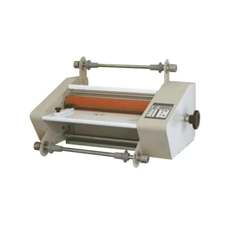 FM-360 آلة تغليف الورق الكهربائية الثقيلة D uty 345 مللي متر/13.58 بوصة عرض التغذية ساخنة لفة آلة تصفيح الورق للتطبيقات الباردة الساخنة #4