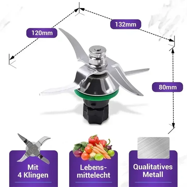 Praktyczne akcesoria do noży Nóż TM5 TM6 Ostrze wymienne Thermomix Vorwerk TM5 Robot kuchenny Mieszanie Produkty kuchenne