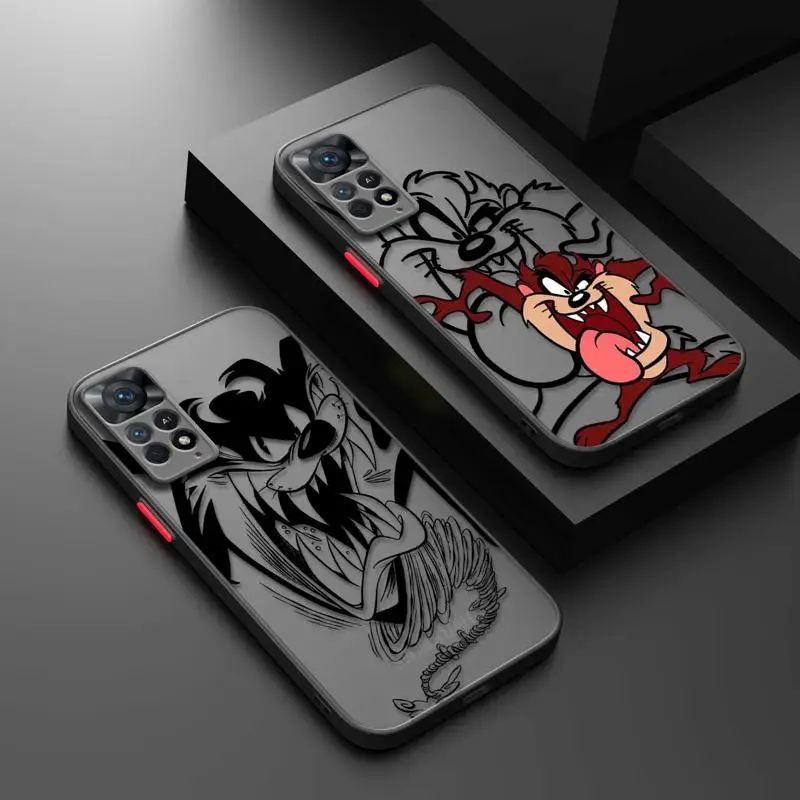 Cartoon Tasmanian-Devi Phone Case For Redmi Note 11 12 13 9 Pro Plus 10 Lite 9S 12S K40 12C 10 9 9S Hard Matte Shell