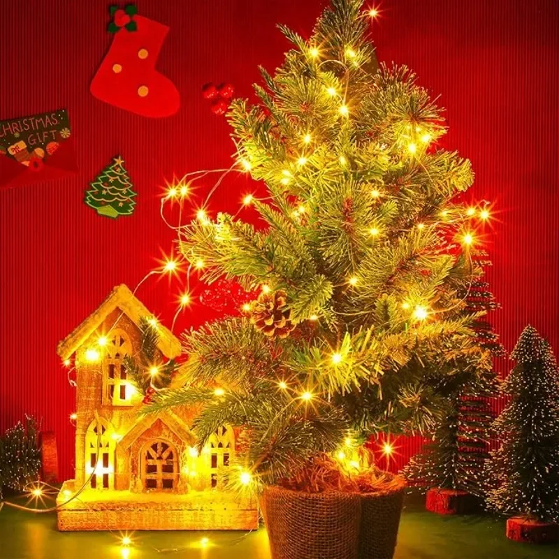 USB LED String Lights Copper Silver Wire Garland Light for Indoor Outdoor Wedding Party Tree Home Festival Garden Decoration