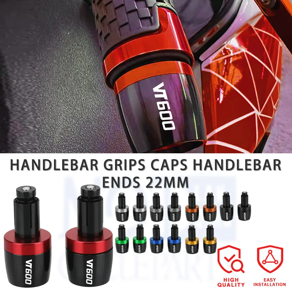 

For Honda VT600 VT600C 1998-2007 2006 2005 2004 2003 Motorcycles Handlebar Grips Cap Weight PartsAnti Vibration Silder Plug Ends