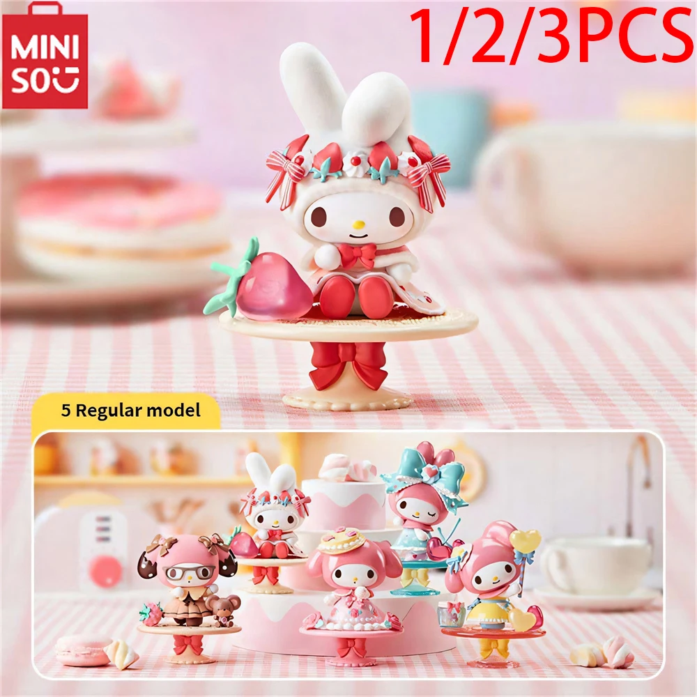 

MINISO Sanrio My Melody Послеобеденный чай Серия Mystery Box Модный милый орнамент ручной работы Украшения для дома и офиса Случайный 1 шт.