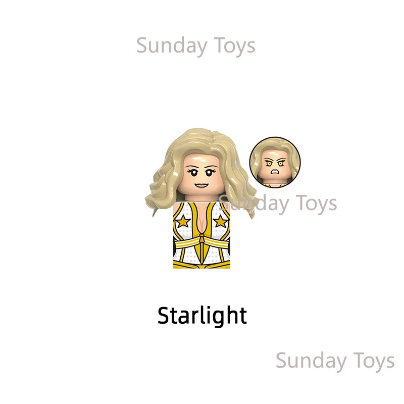 Homelander Starlight Soldier Boys Crimson Countess Stormfront A Train Queen Maeve Deep Model Blocks MOC Bricks Set X0337