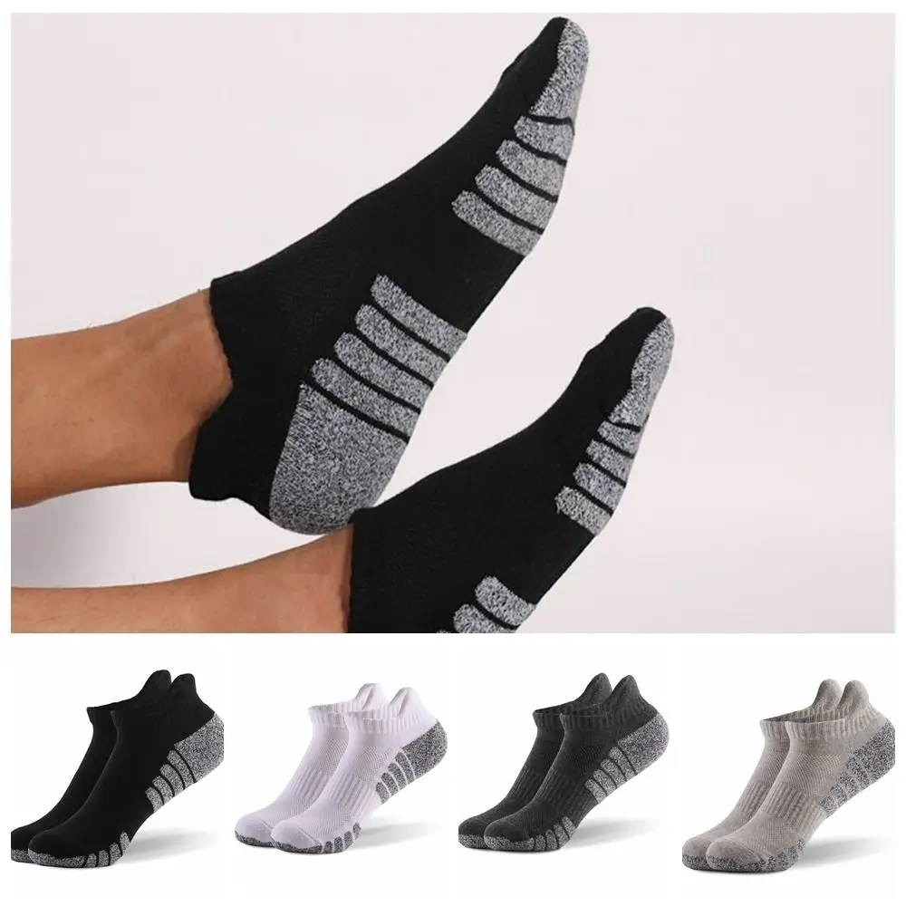 Cotton Anti-slip Football Socks Short Low Cut Breathable Cotton Sports Socks Soft Breathable Low Cut Men Ankle Socks Racing