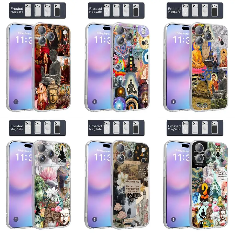 

Buddhism Buddha Yoga God Phone Case For iPhone 17,16,15,14,13,12,11,Pro,Max,Plus,E,Air,Mini Magnetic Magsafe Frosted Clear