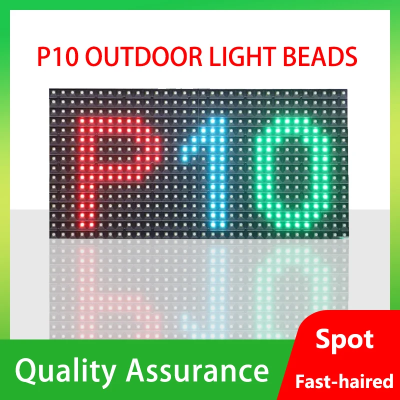 

LED unit board P10 Display Module single red single white two color full color table affixed beads electronic screen