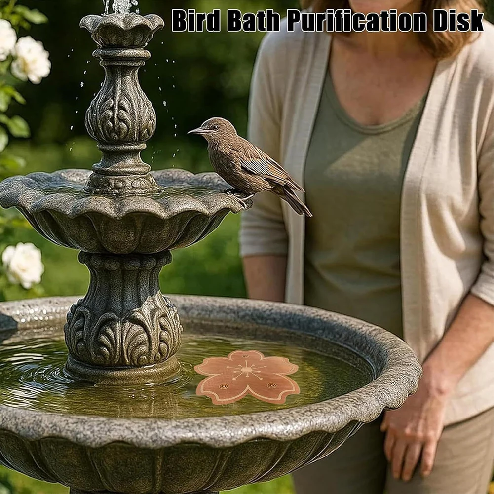 Eco Friendly Birds Bath Maintenance Tool Keeps Water Crystals Clear Longer Garden Landscape