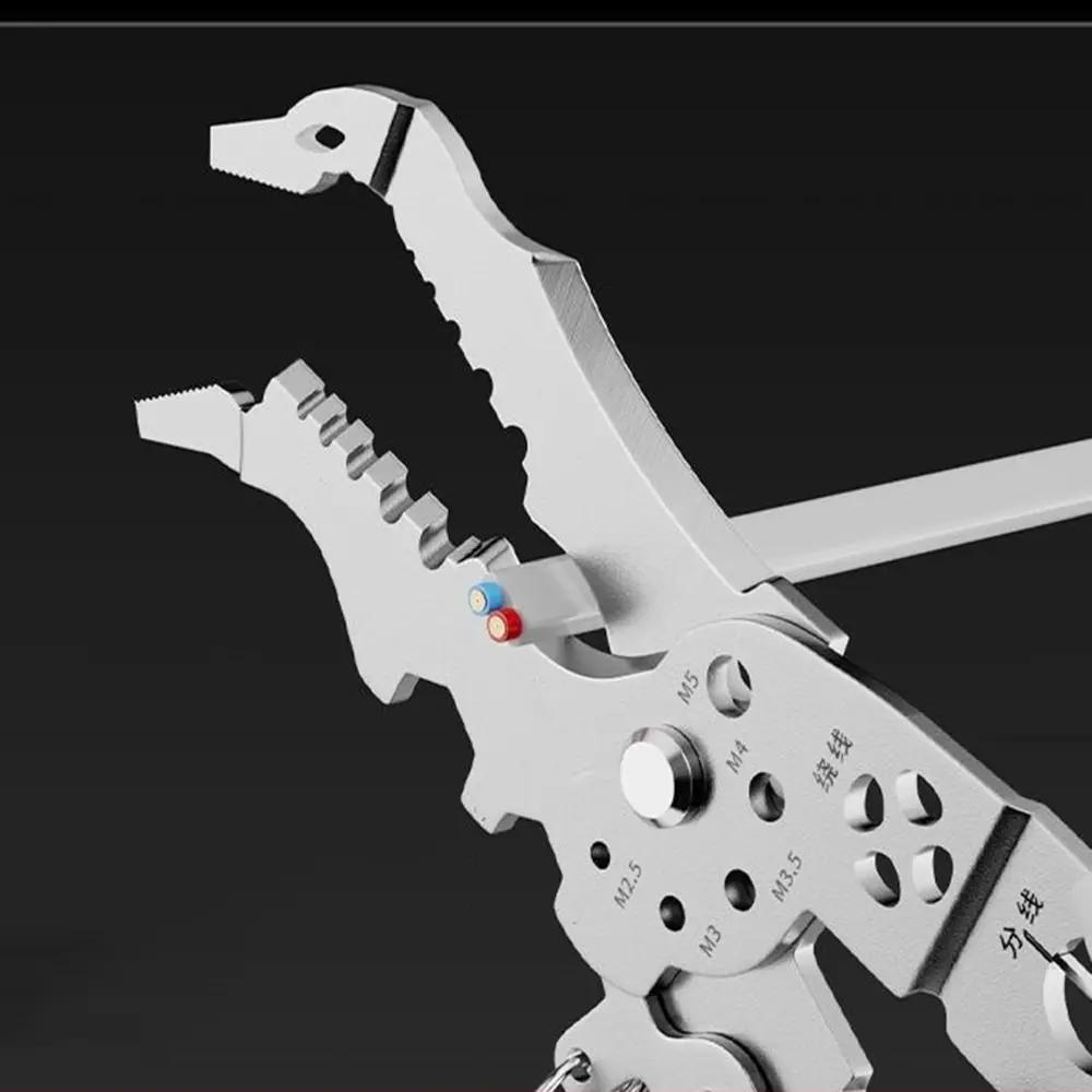 With Elbow Wire Stripper Pliers Wire Cutter Cut Line Automatic Wire Stripper Cable Wire Non-Slip Electrical Pliers Crimping Tool