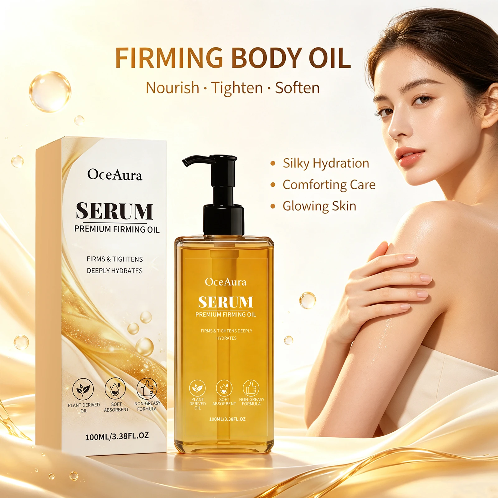 Firming Serum Oil Firming Lifting Smoothing Fine Lines Hydrating Nourishing Body Care Oil Boost Skin Elasticity Body Spa Care