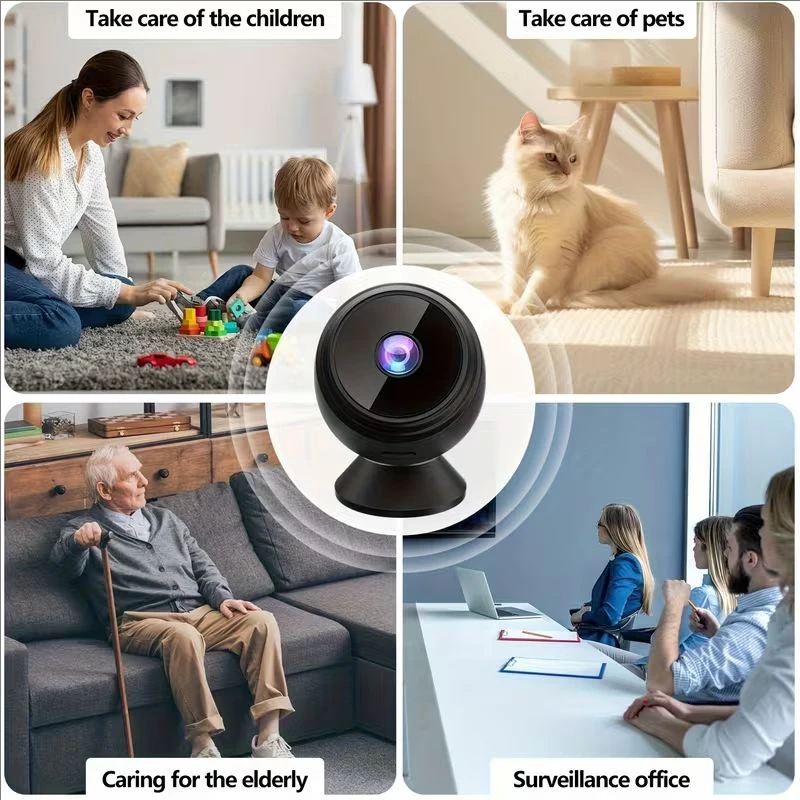 A9 Mini 1080P WiFi Security Camera - 2.4G Wireless Wide Angle Remote Monitoring Rechargeable Battery