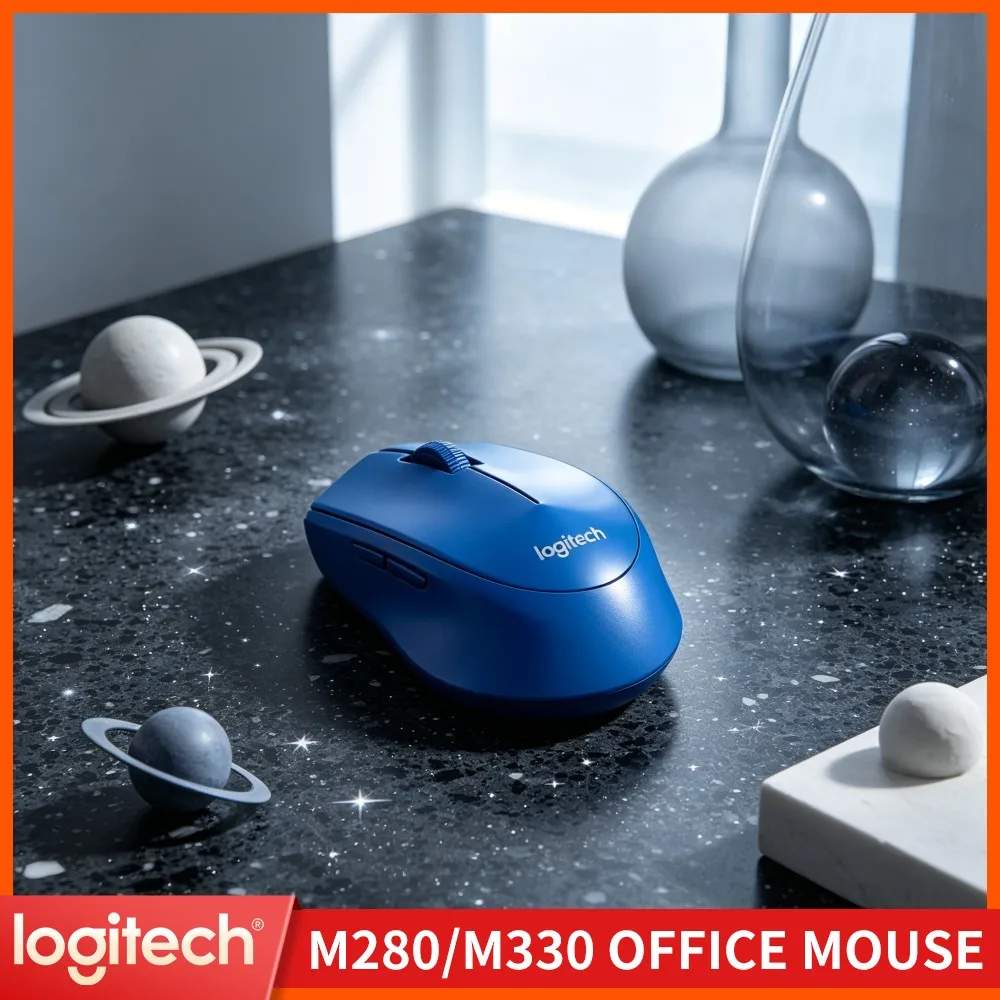 Logitech M280 Wireless Mouse Ergonomic Comfort Grip 10M Range 1000 DPI 18-Month Battery For Office Mac Linux
