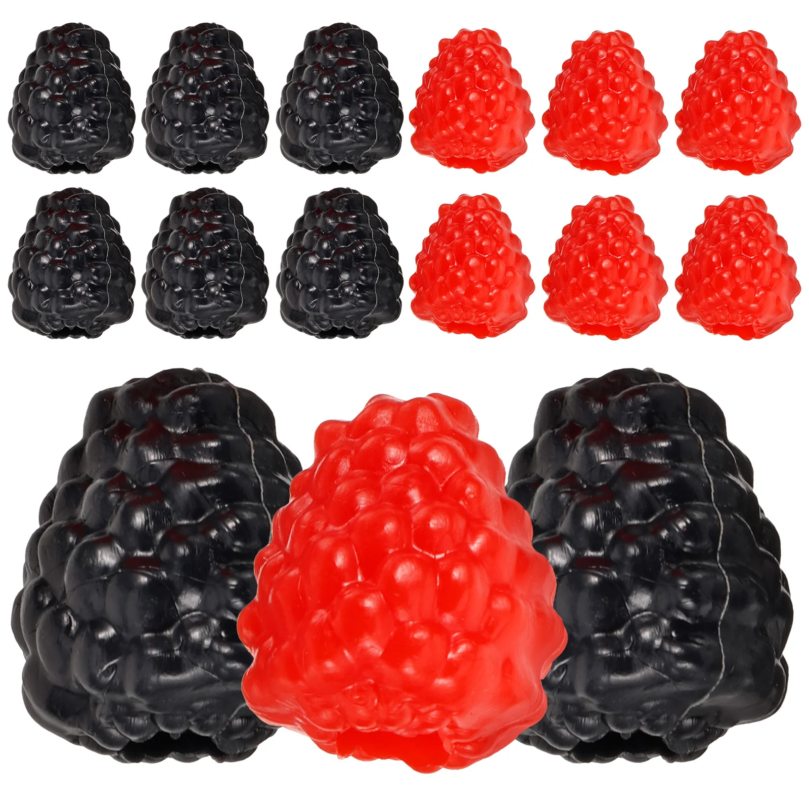 

40pcs Artificial Raspberry Decorative Ornaments Lifelike Simulation Model for Home Supermarket Hotel Photo Props Safe Long Term