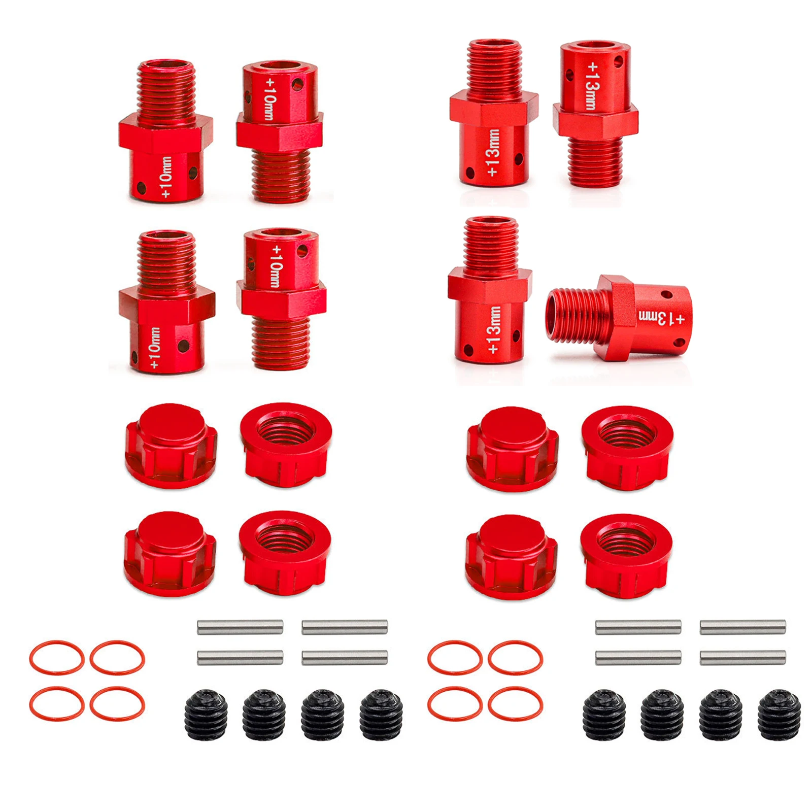 10mm/13mm Widened Wheel Connector (17mm Hex) for Arrma 1/8 Kraton Outcast Fireteam Typhon 1/7 Mojave Infraction Felony Limitless