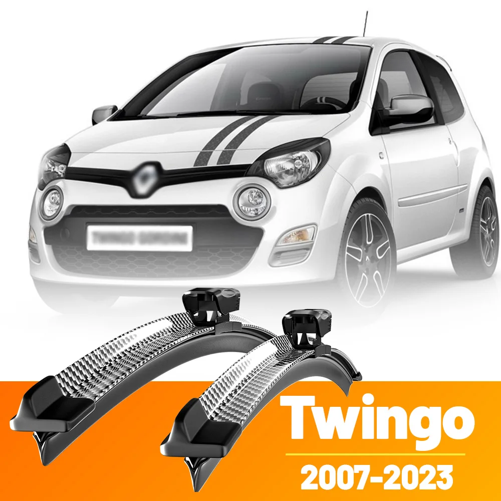2 Stück Frontscheibenwischerblätter aus Kohlefaser für Renault Twingo 2 3 2007-2023 2009 2011 2014 2015 2016 2017
