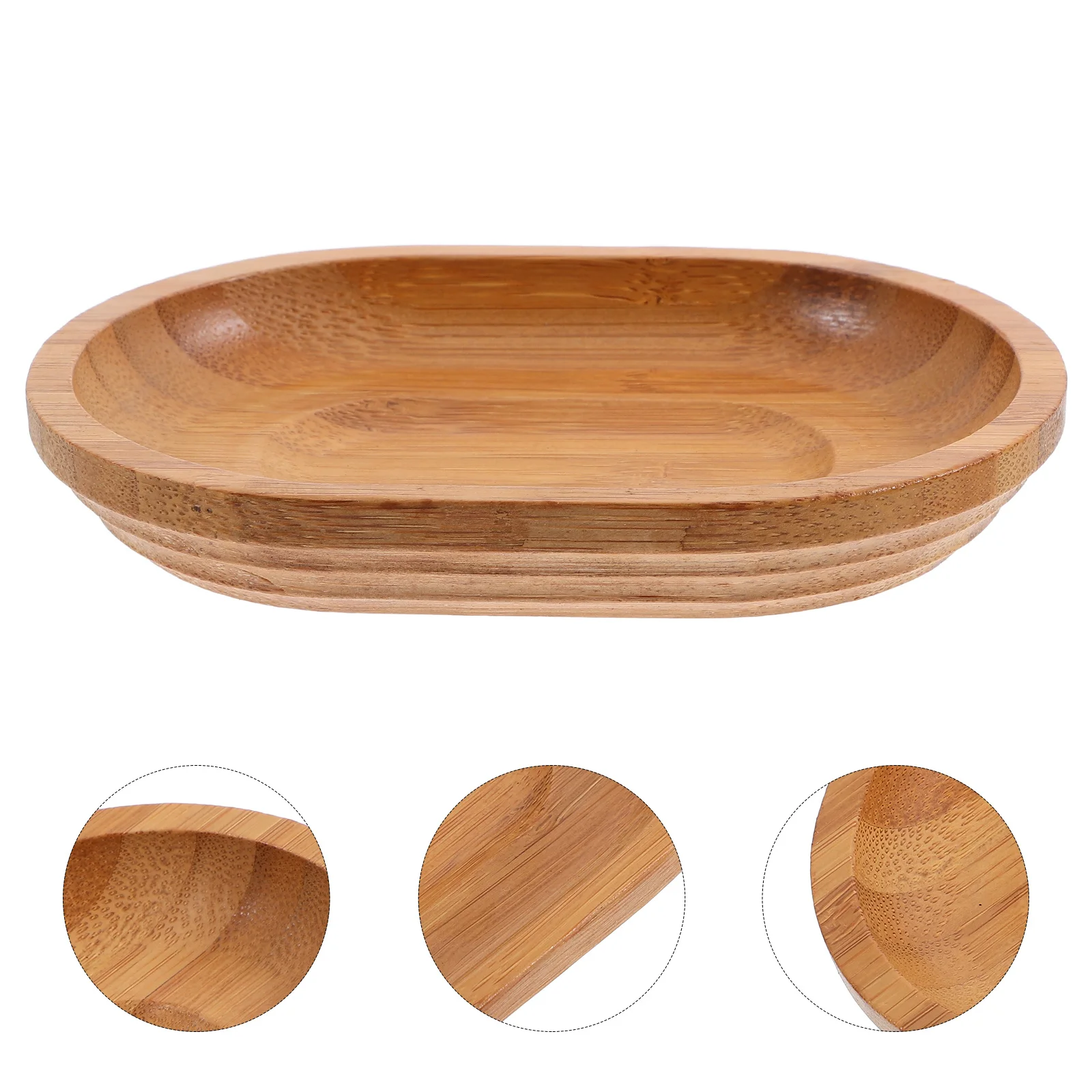 

Bamboo Soap Dish Rustic Tray Draining Vanity Sink Bathroom Bar Savers Kitchen Countertop Makeup Organizer Bathroom Soap Holder
