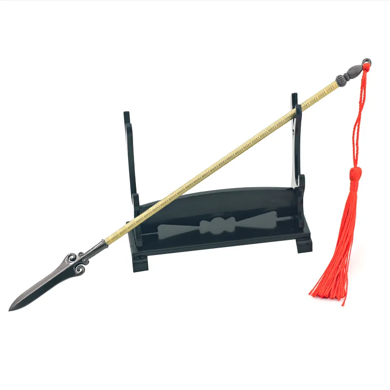 22cm 金属製 古代の槍槍 中国の冷兵器 モデル ゲーム アニメ 周辺 家の