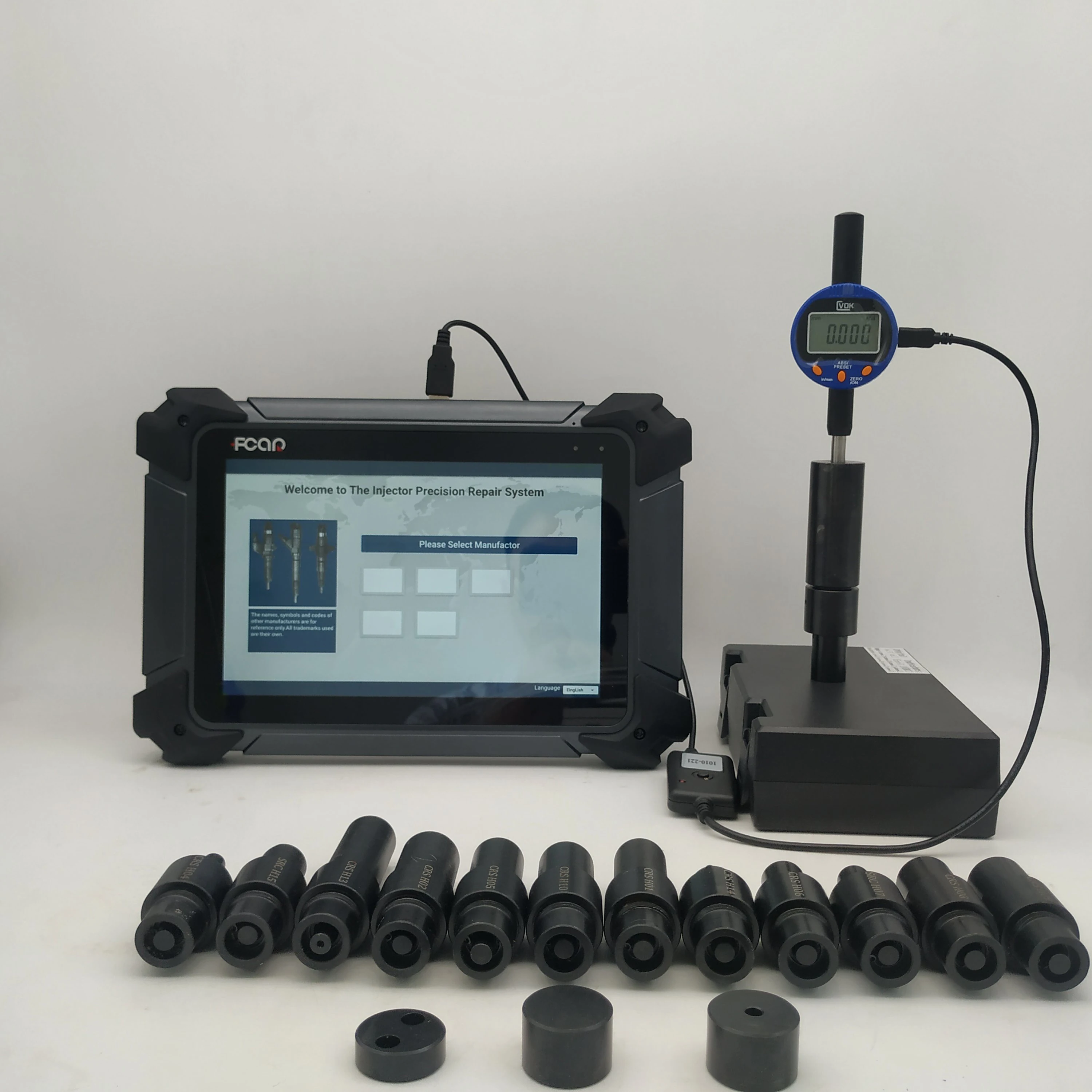 Diagnostic Auto Engine Diesel Service Repair Equipment 3 Stage Injector Repair Kit Crm4000 Valve Stroke Measuring Equipment