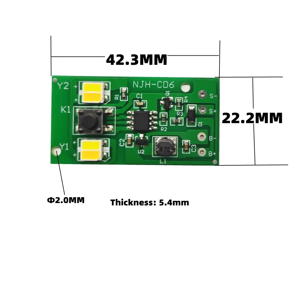 1.2V Dual Color Solar Lawn Lamp Circuit Board for Fence Lamp Light Source Control PCBA Module